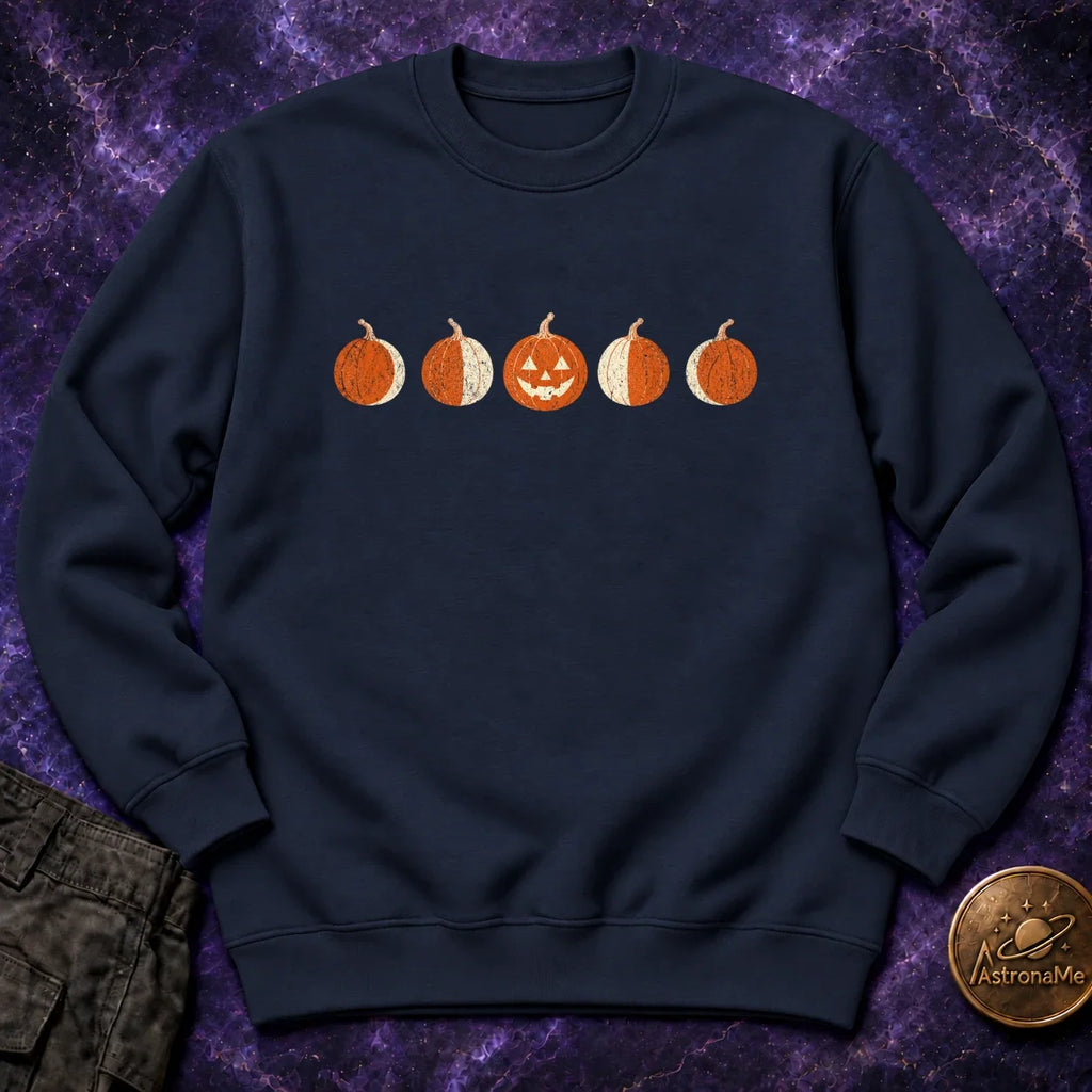 Moon Phase Pumpkins Crewneck Sweatshirt product image 1