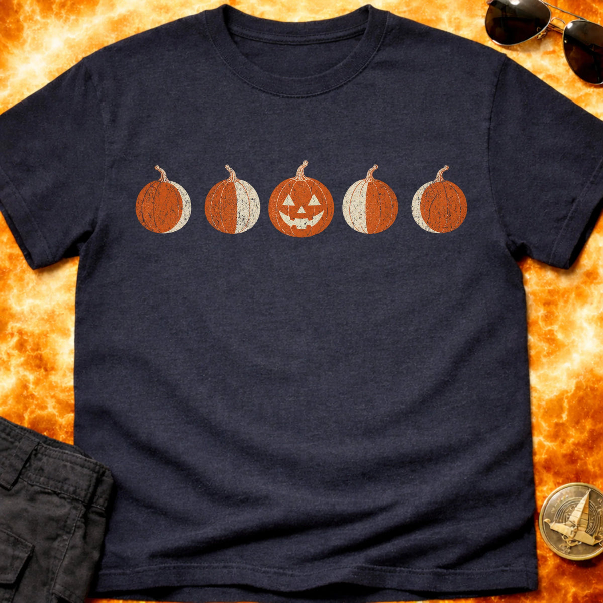 Moon Phase Pumpkins T-Shirt product image 2