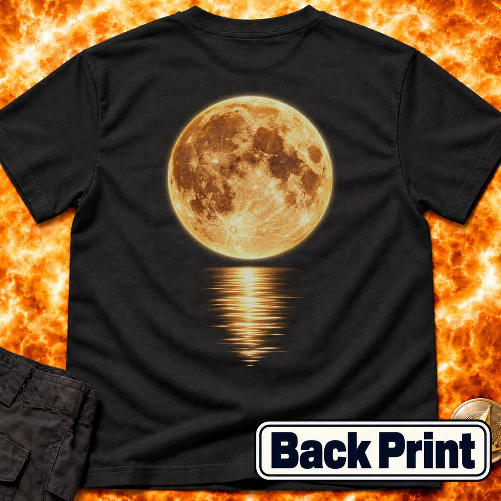 Moon Reflection Back Print T-Shirt product image 1