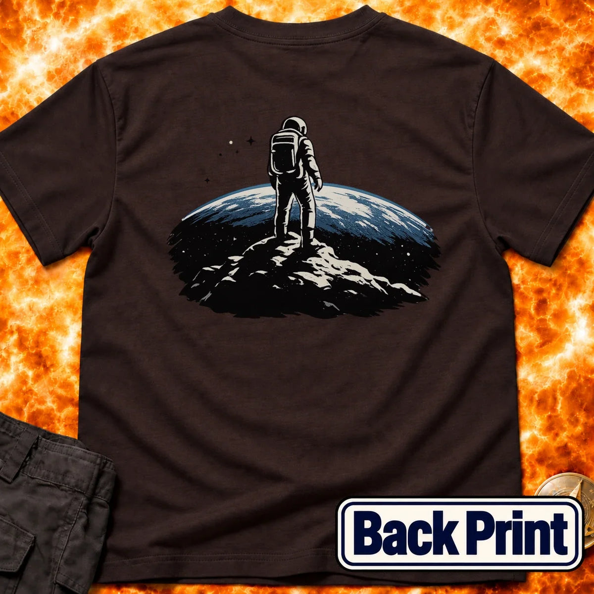 Moon With a View Back Print T-Shirt product image 2