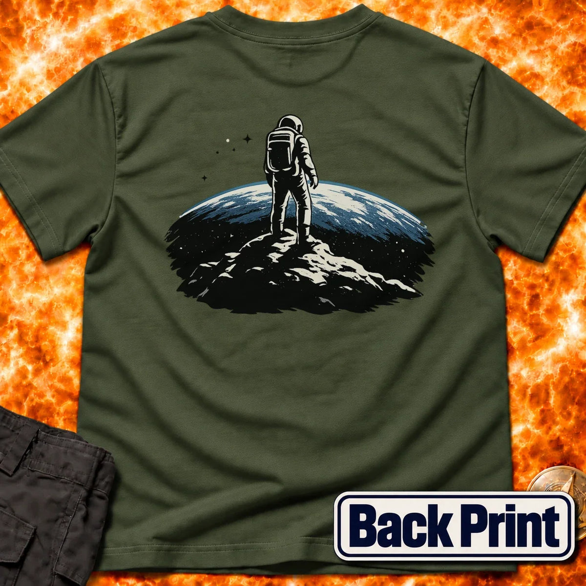 Moon With a View Back Print T-Shirt product image 5