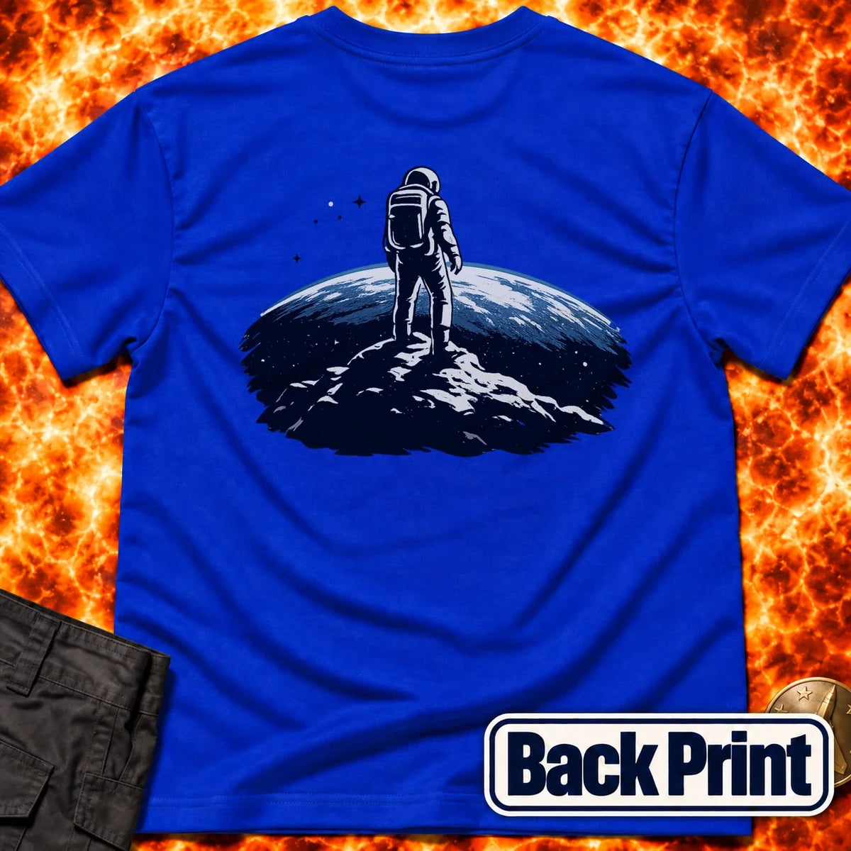 Moon With a View Back Print T-Shirt product image 4