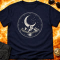 Moonlit Mountain Space Crest T-Shirt product image 1