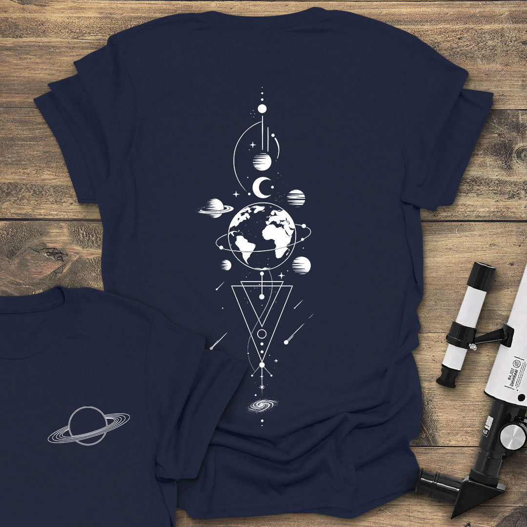 Geometric Earth Back Print product image 6
