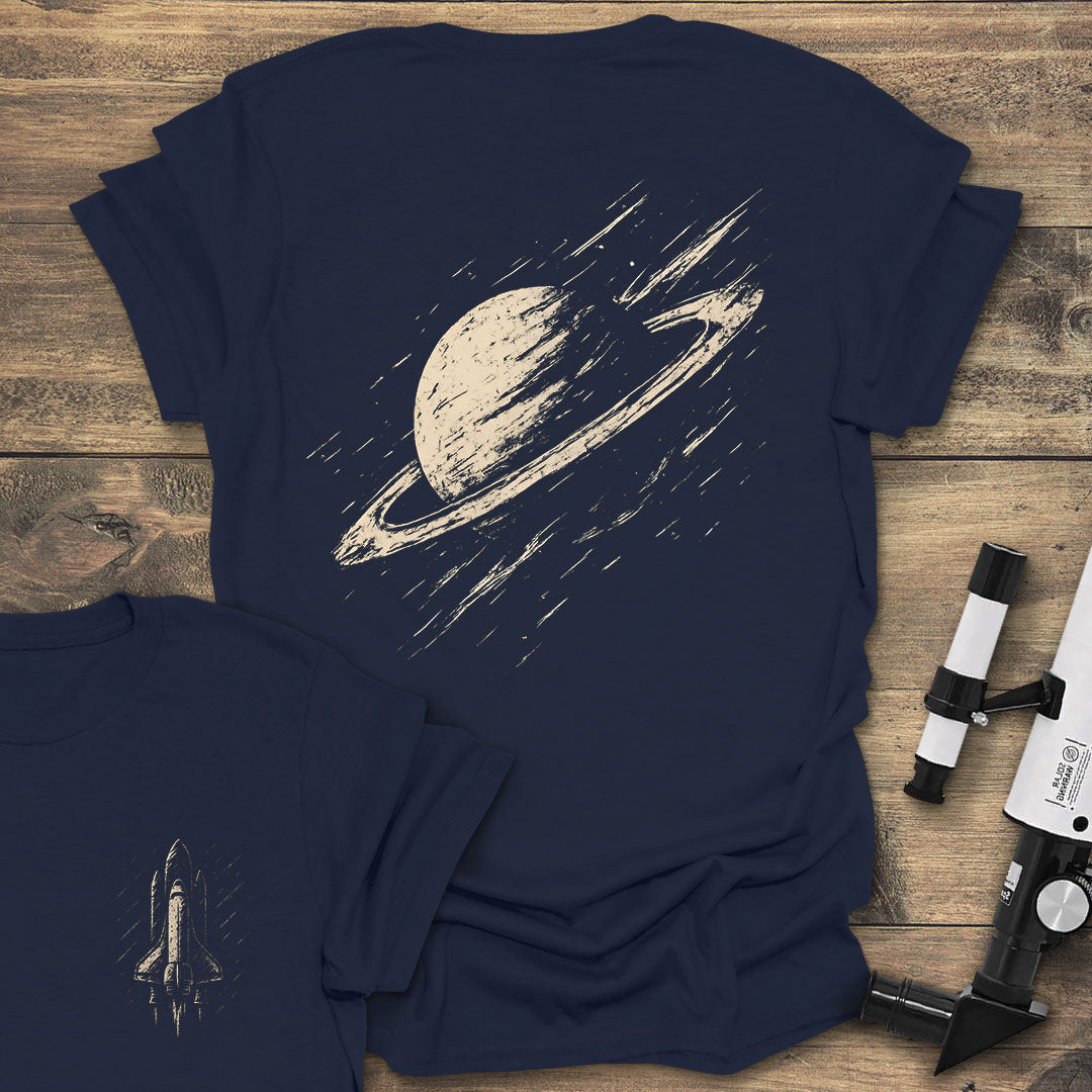 Saturn Sketch Back Print product image 2