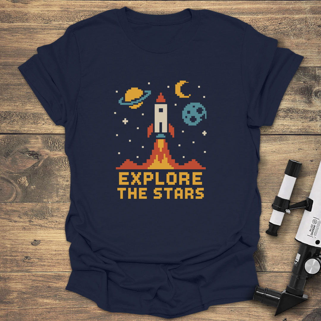 Explore the Stars Pixel Rocket product image 1