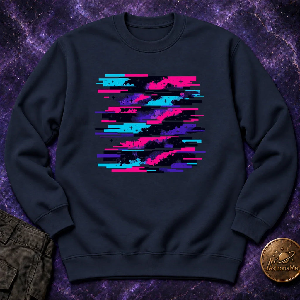 Nebula Glitch Crewneck Sweatshirt product image 3