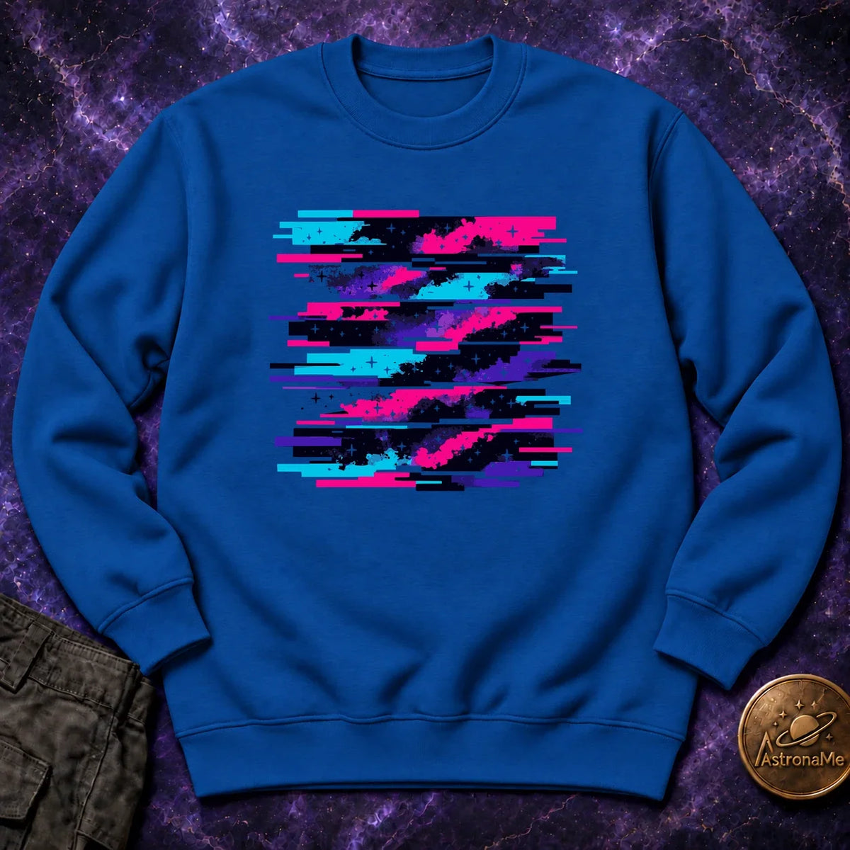 Nebula Glitch Crewneck Sweatshirt product image 5