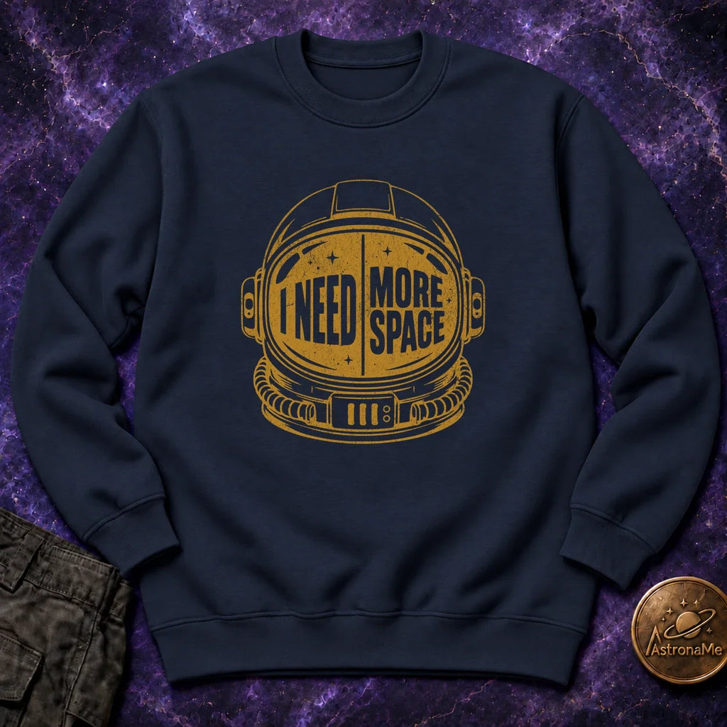 Need More Space Helmet Crewneck Sweatshirt product image 3