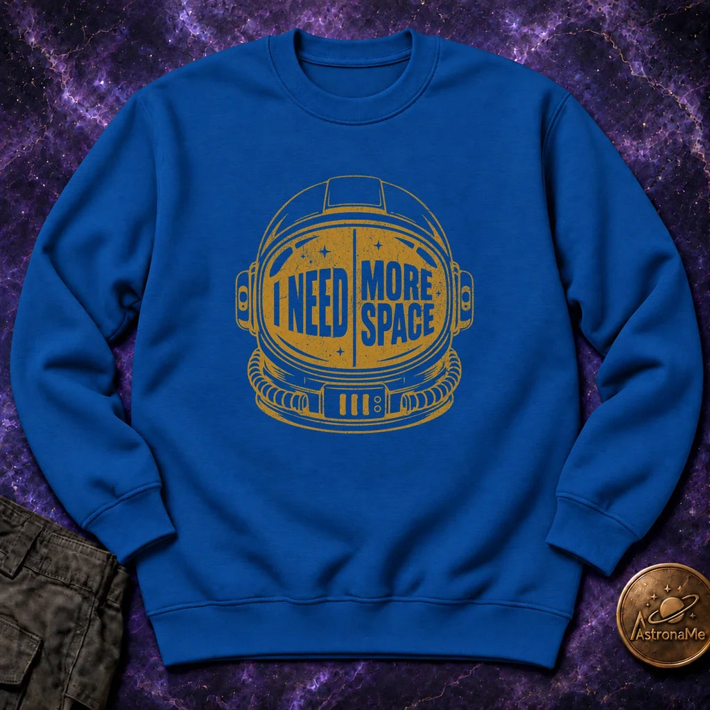 Need More Space Helmet Crewneck Sweatshirt product image 5