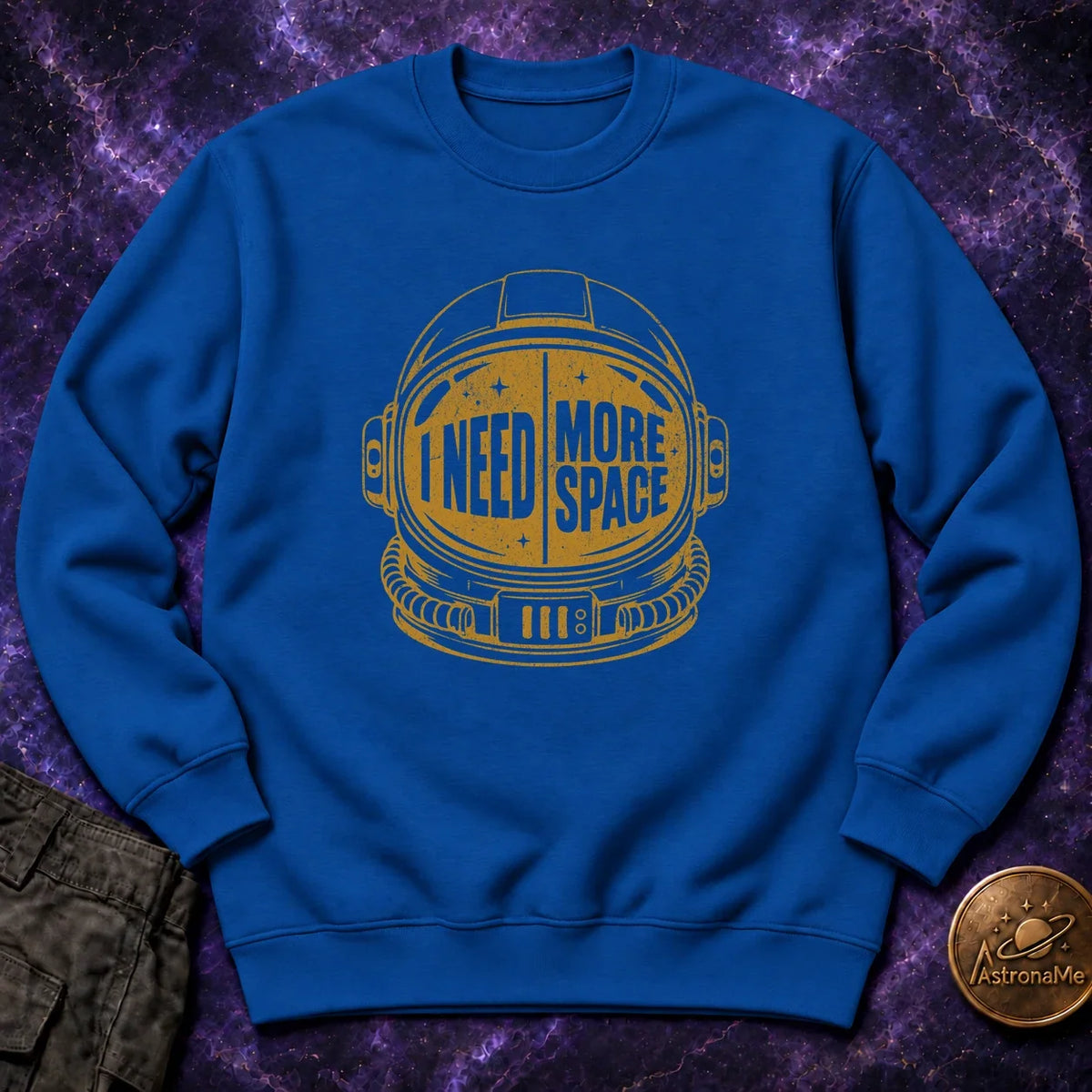 Need More Space Helmet Crewneck Sweatshirt product image 5