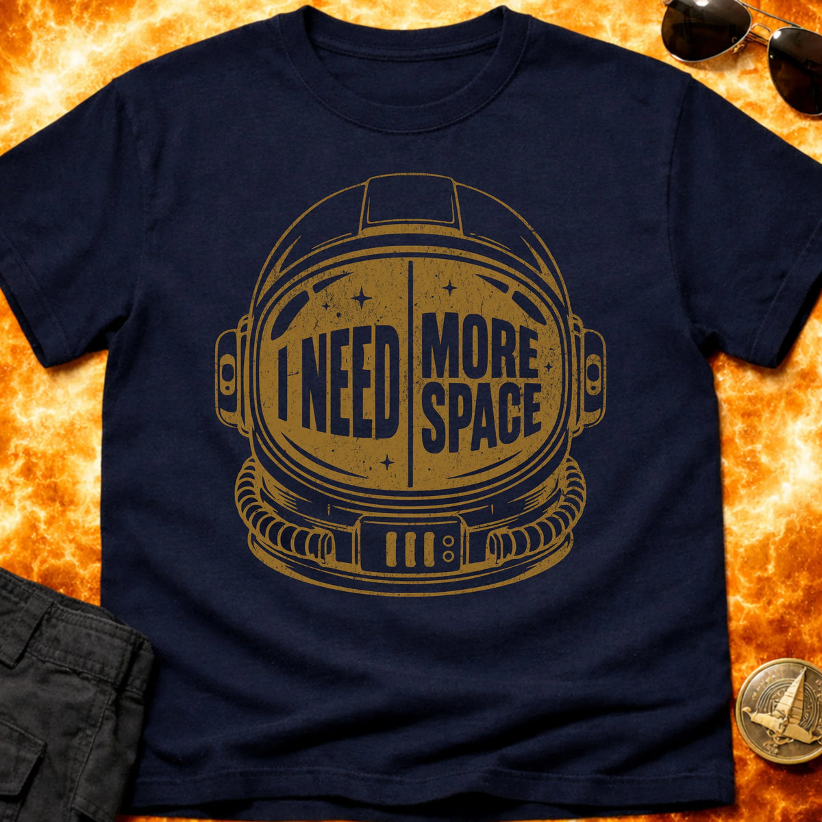 Need More Space Helmet T-Shirt product image 4