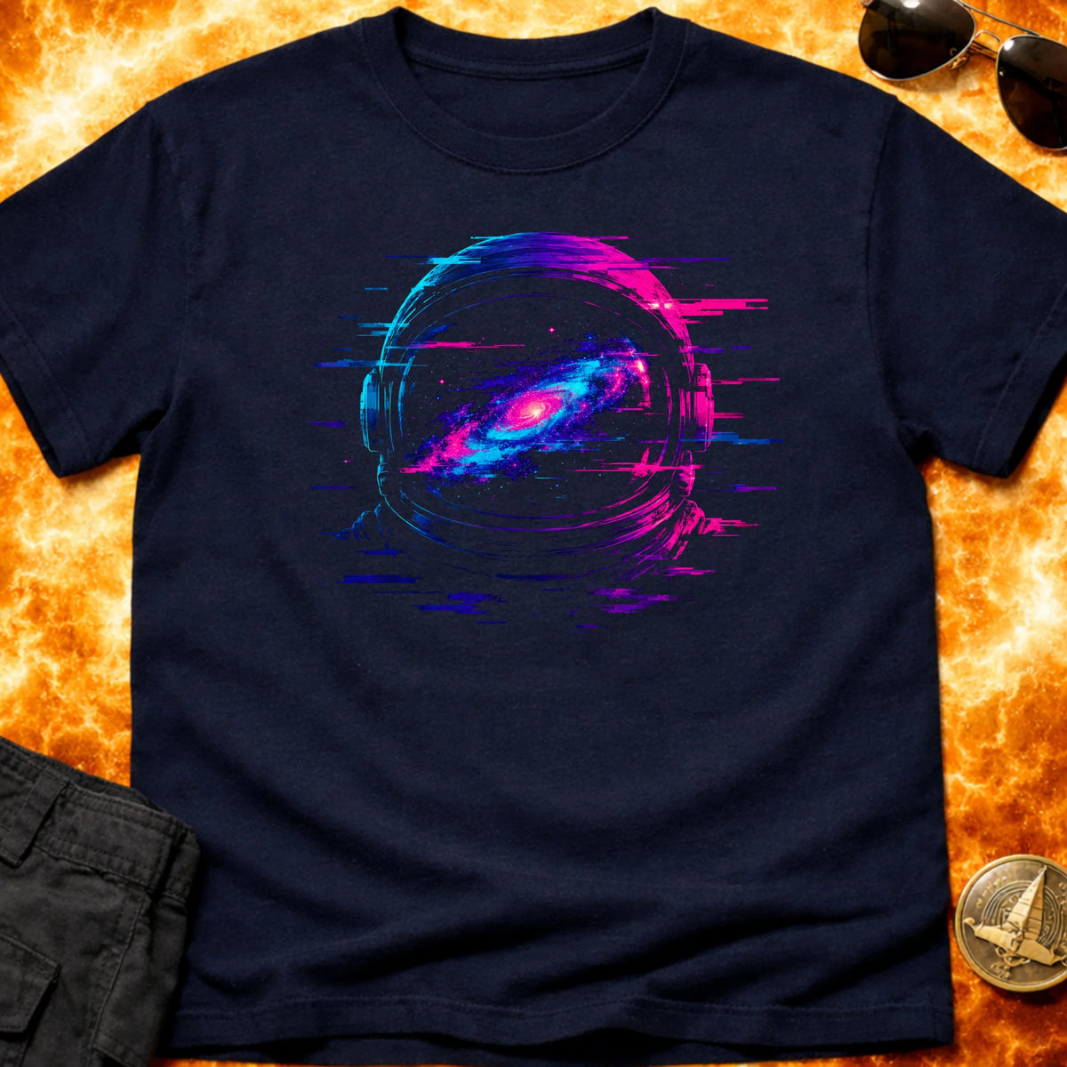 Neon Helmet Galaxy T-Shirt product image 2