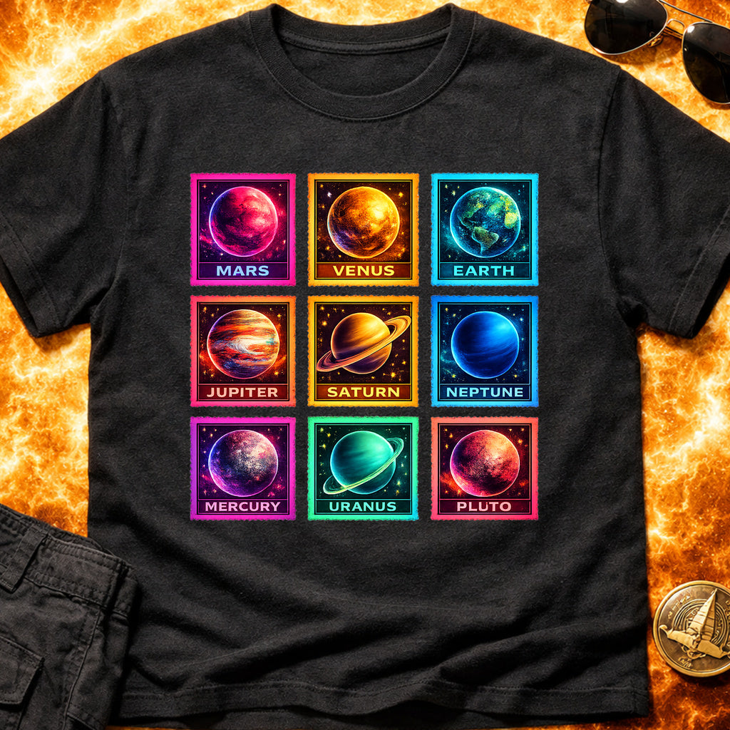 Neon Moon Stamps T-Shirt product image 1