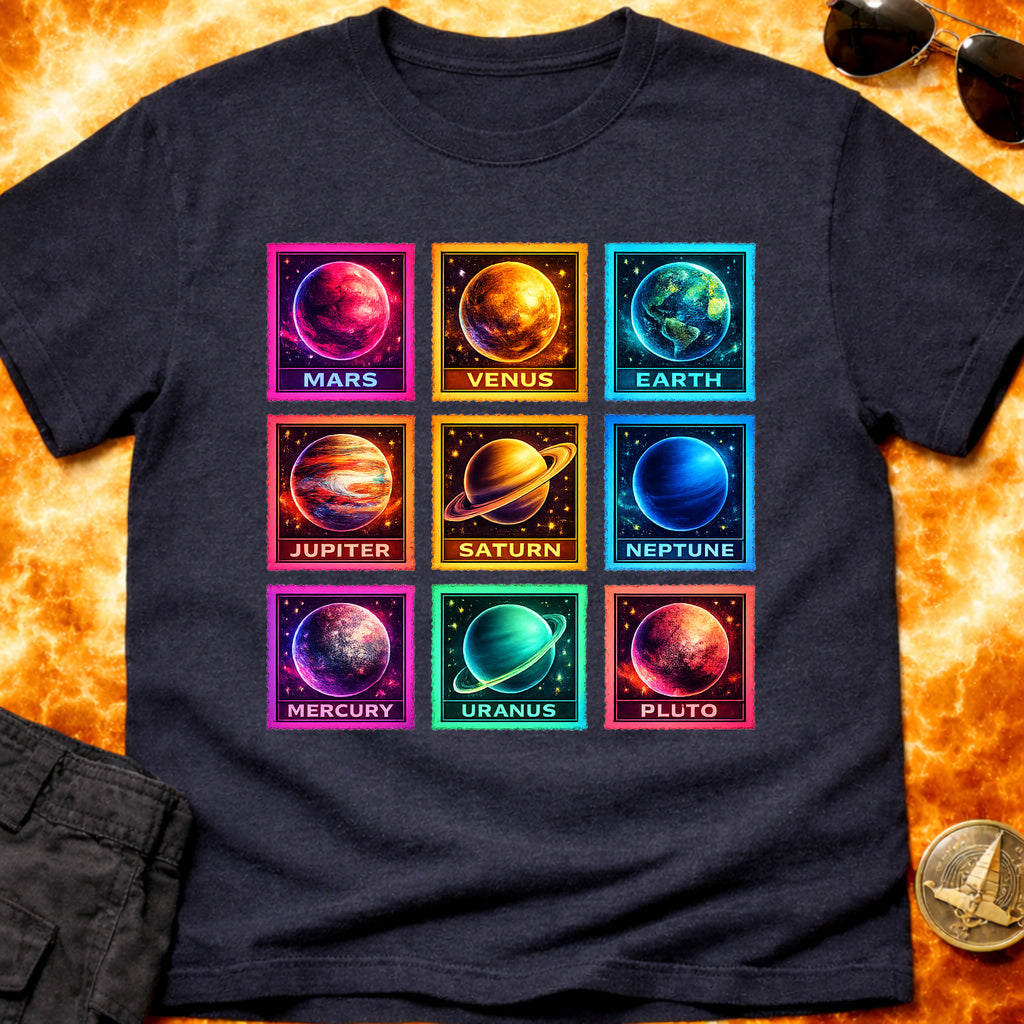 Neon Moon Stamps T-Shirt product image 5