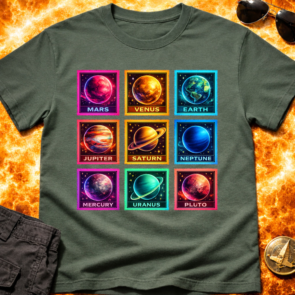Neon Moon Stamps T-Shirt product image 4