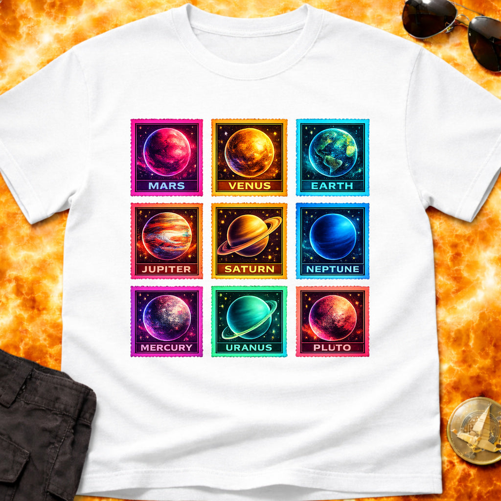 Neon Moon Stamps T-Shirt product image 3