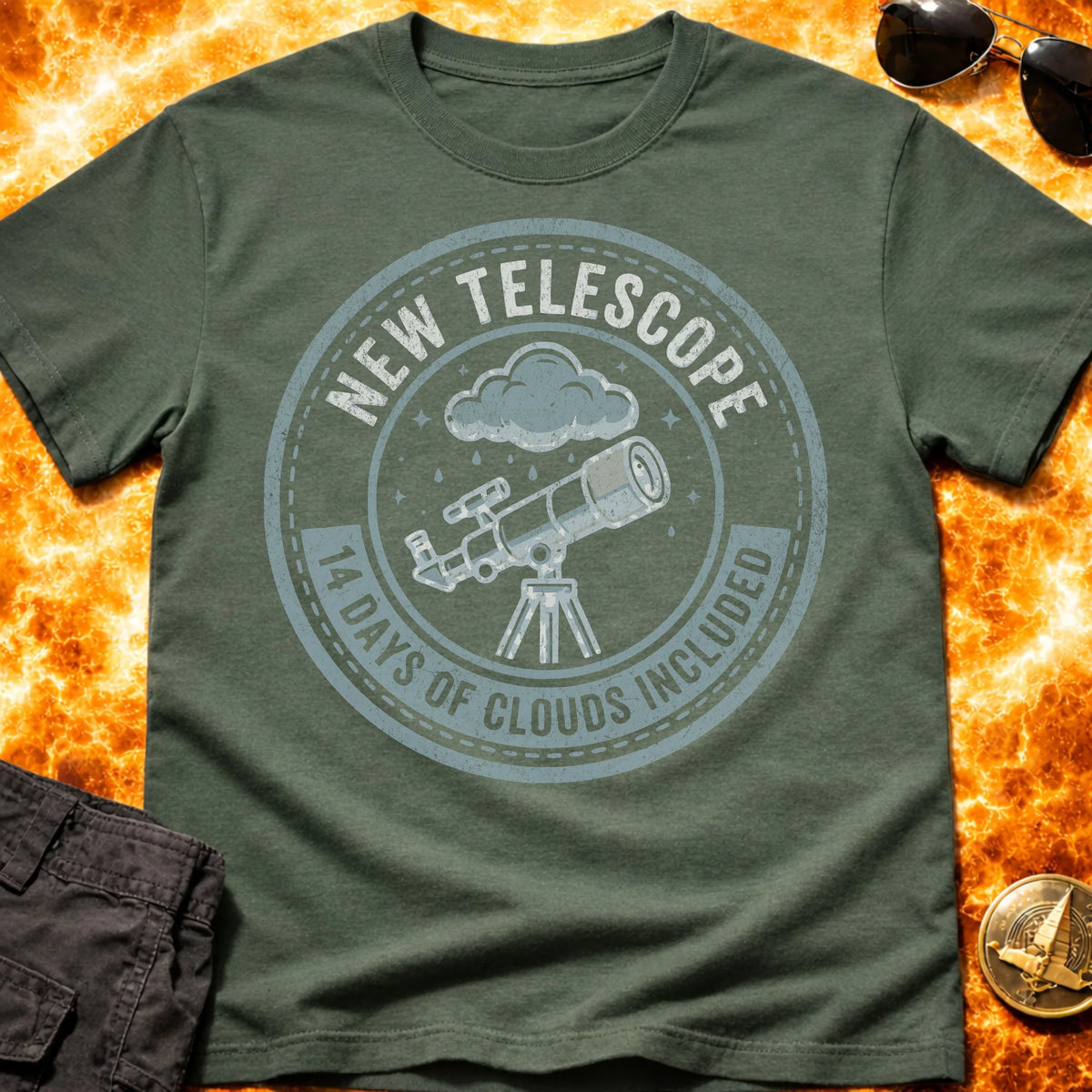 New Telescope Clouds T-Shirt product image 6