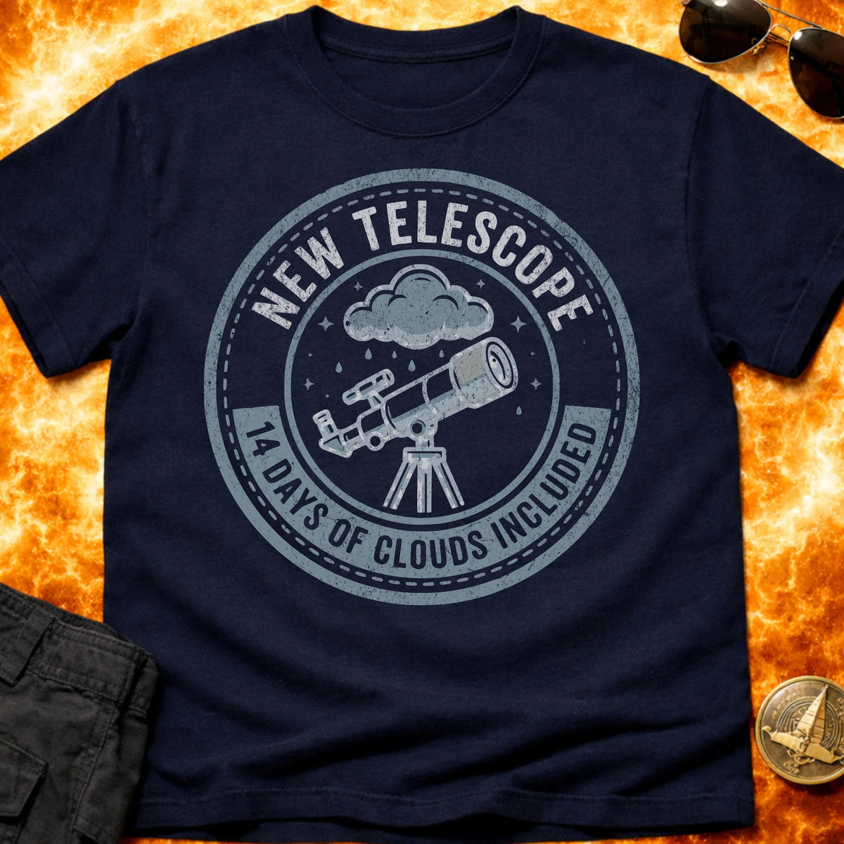 New Telescope Clouds T-Shirt product image 1