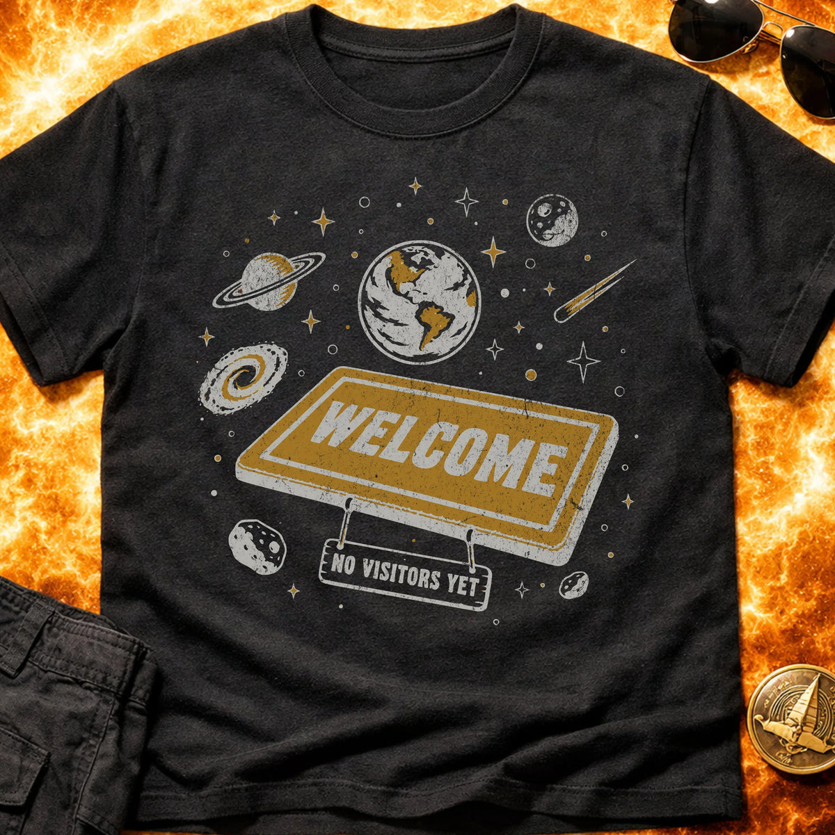 No Visitors Yet T-Shirt product image 3