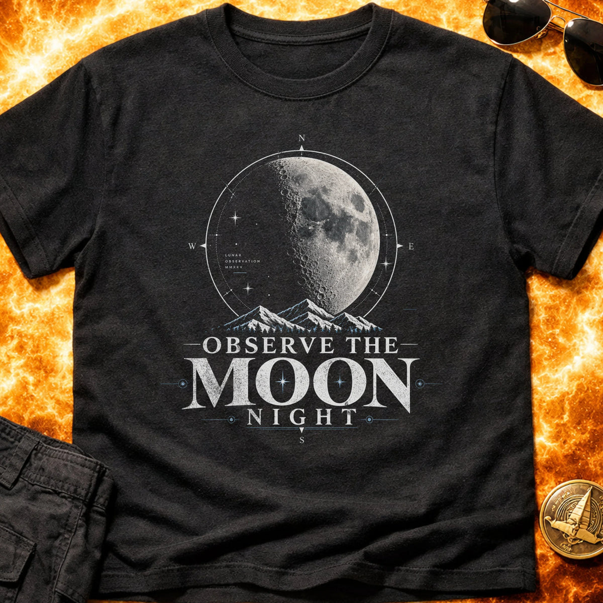 Observe The Moon Night T-Shirt product image 3