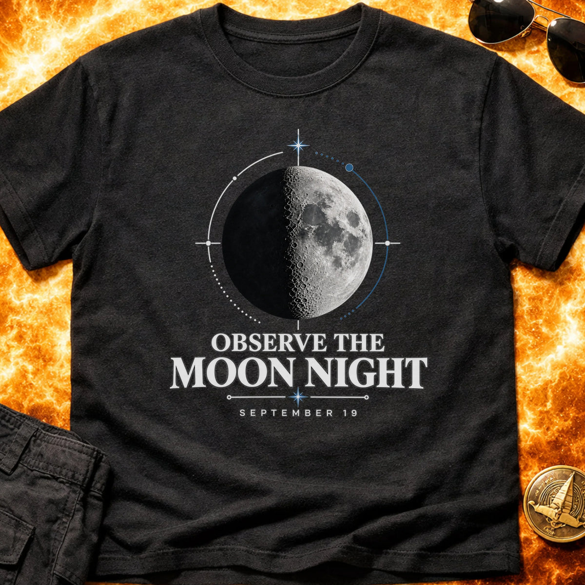 Observe The Moon Sep 19 T-Shirt product image 1