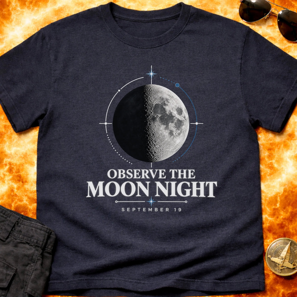 Observe The Moon Sep 19 T-Shirt product image 3
