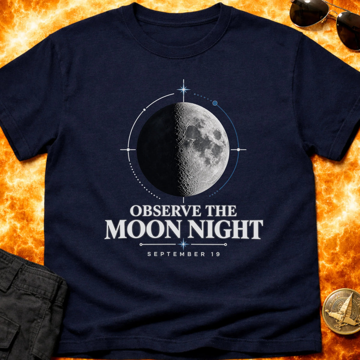 Observe The Moon Sep 19 T-Shirt product image 2