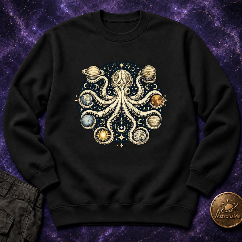 Octopus Planets Crewneck Sweatshirt product image 4