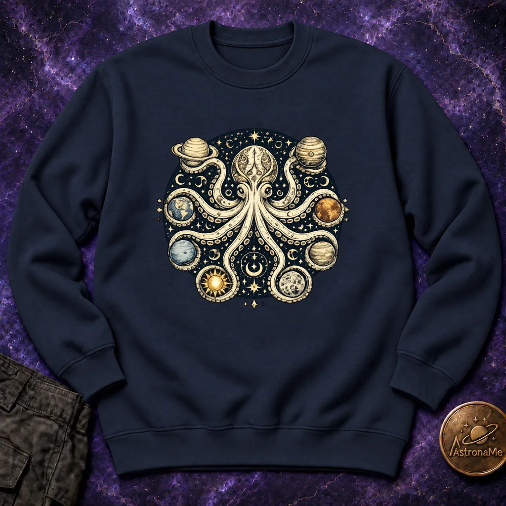 Octopus Planets Crewneck Sweatshirt product image 1