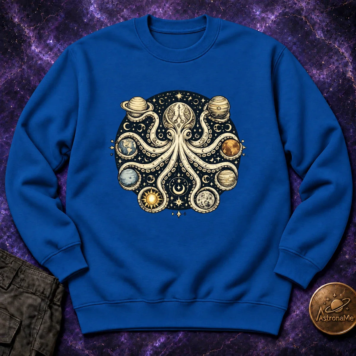 Octopus Planets Crewneck Sweatshirt product image 5