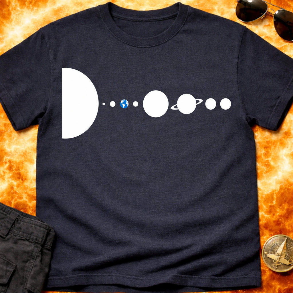 Pale Blue Dot Solar System T-Shirt product image 5
