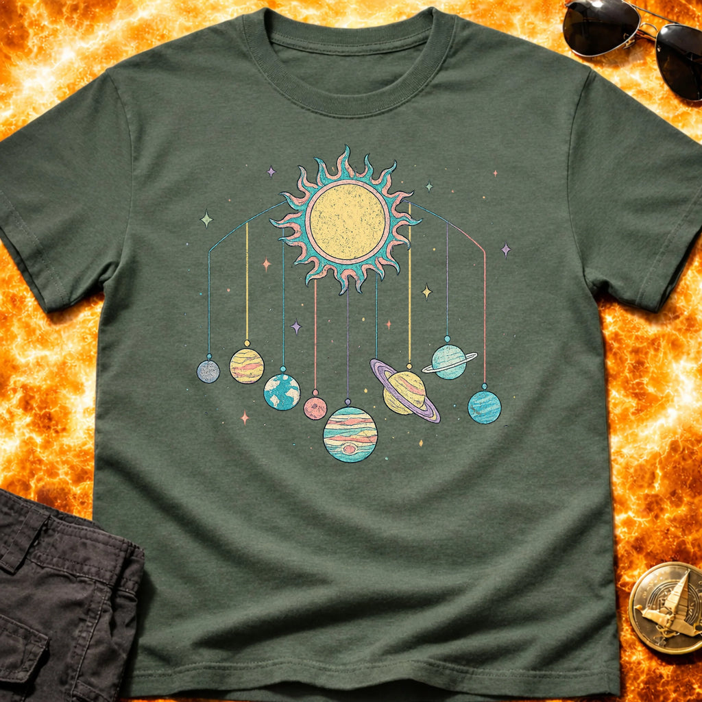 Pastel Solar System Mobile T-Shirt product image 4