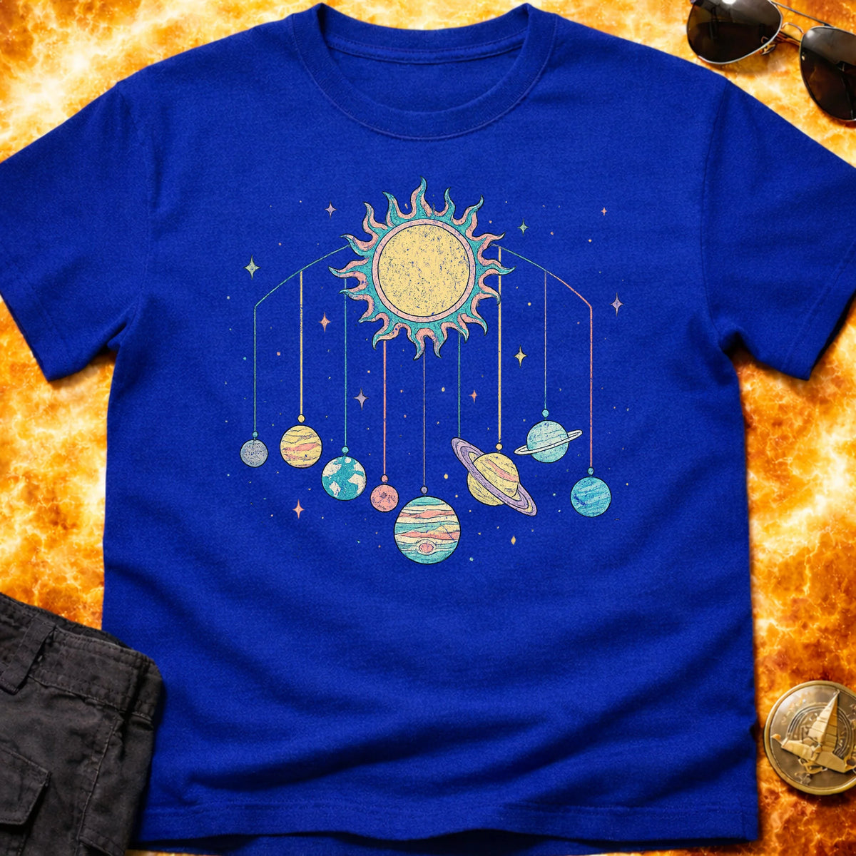Pastel Solar System Mobile T-Shirt product image 3
