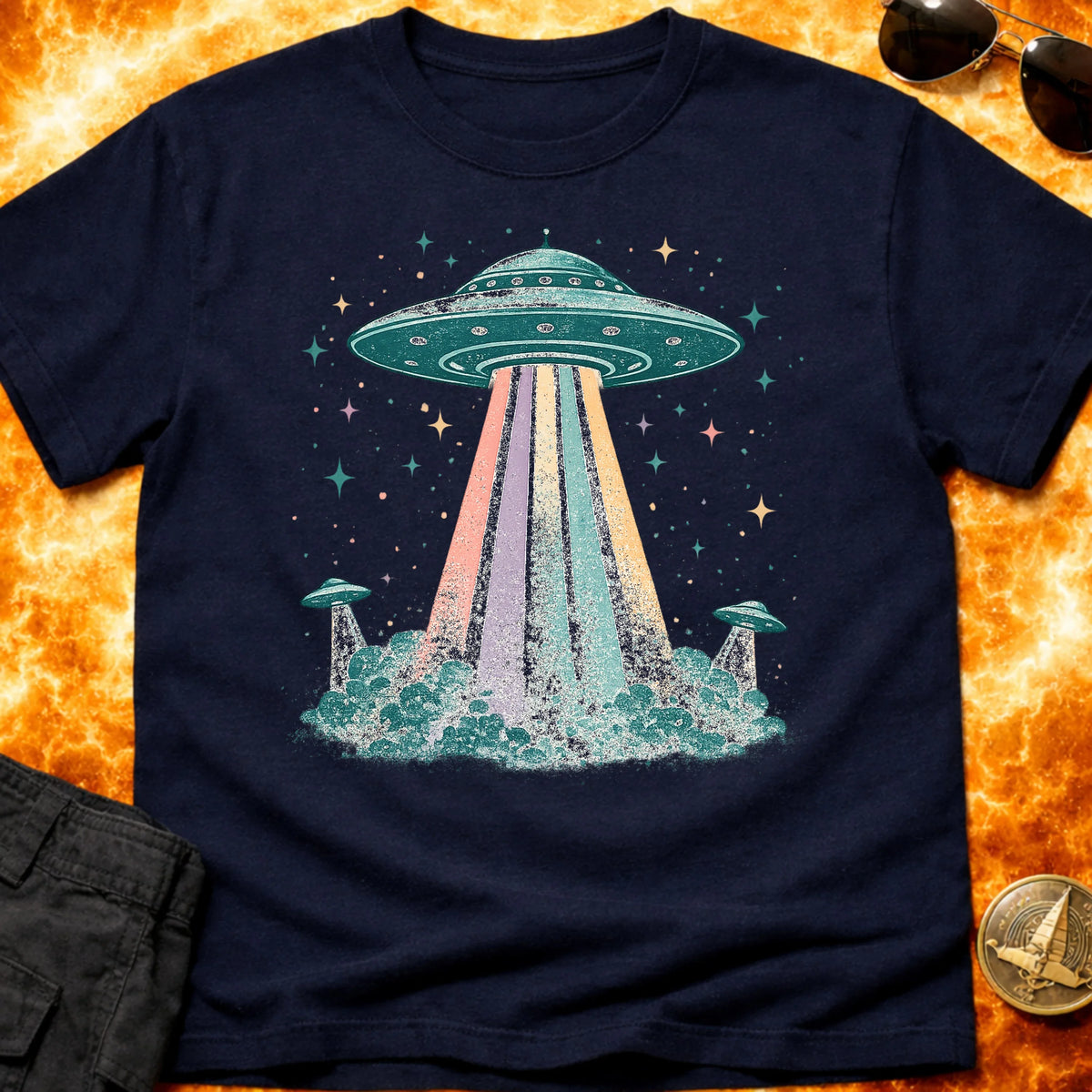 Pastel UFO Beam T-Shirt product image 2