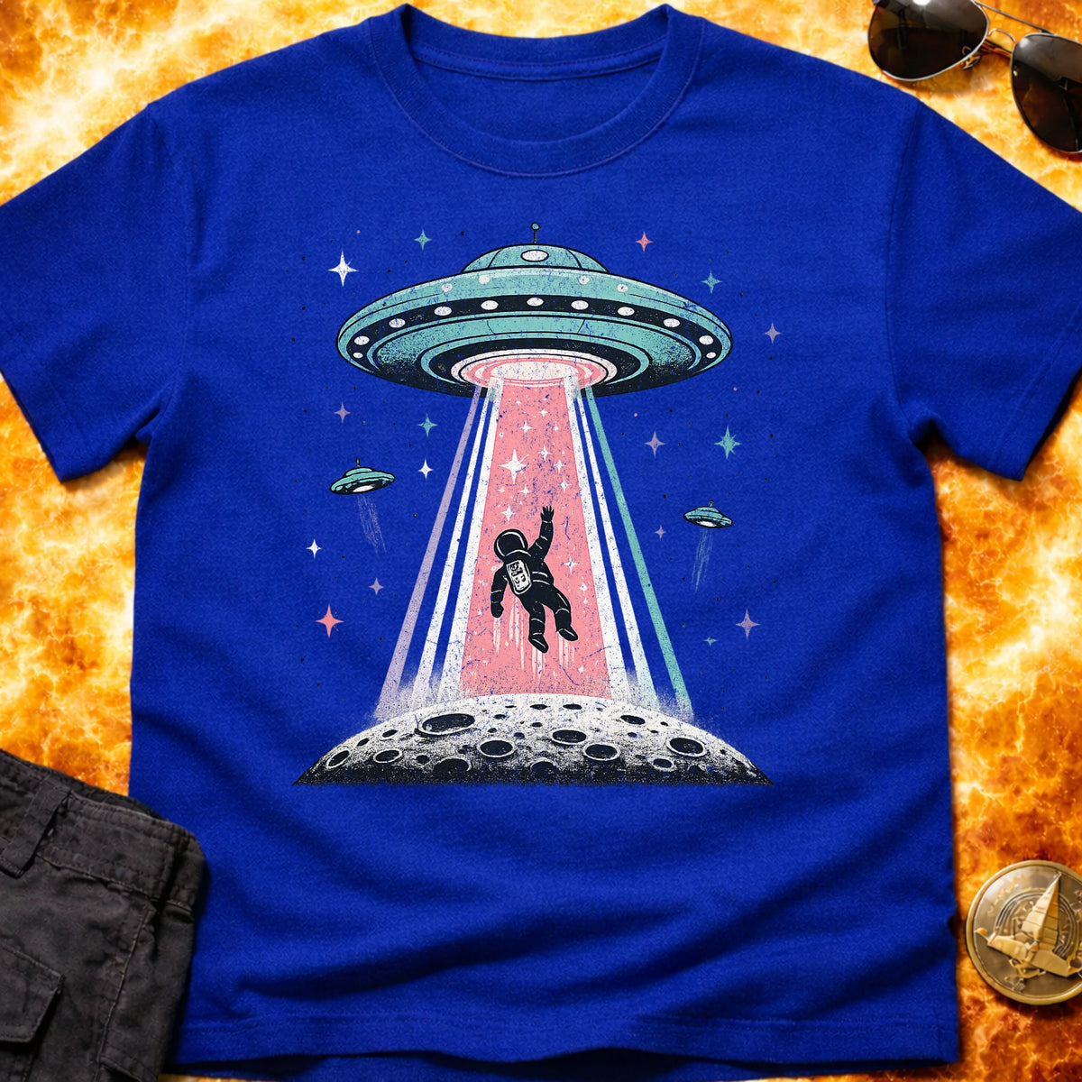 Pastel UFO Moon T-Shirt product image 2