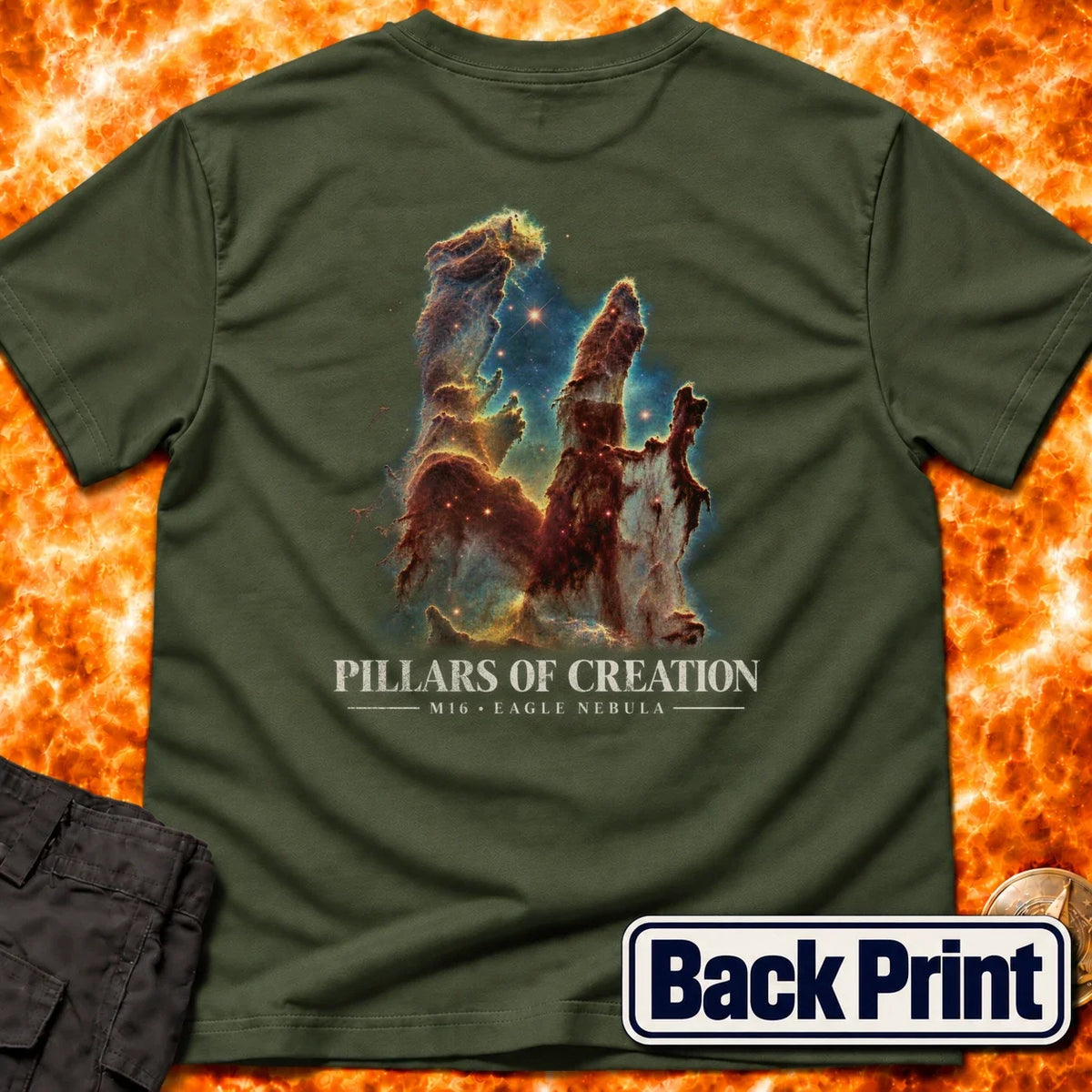 Pillars of Creation Back Print T-Shirt product image 1