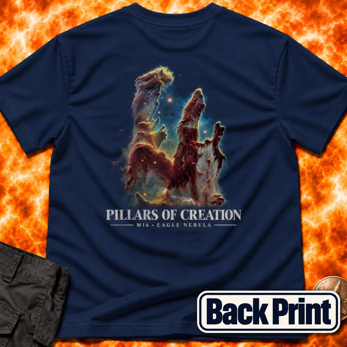 Pillars of Creation Back Print T-Shirt product image 5