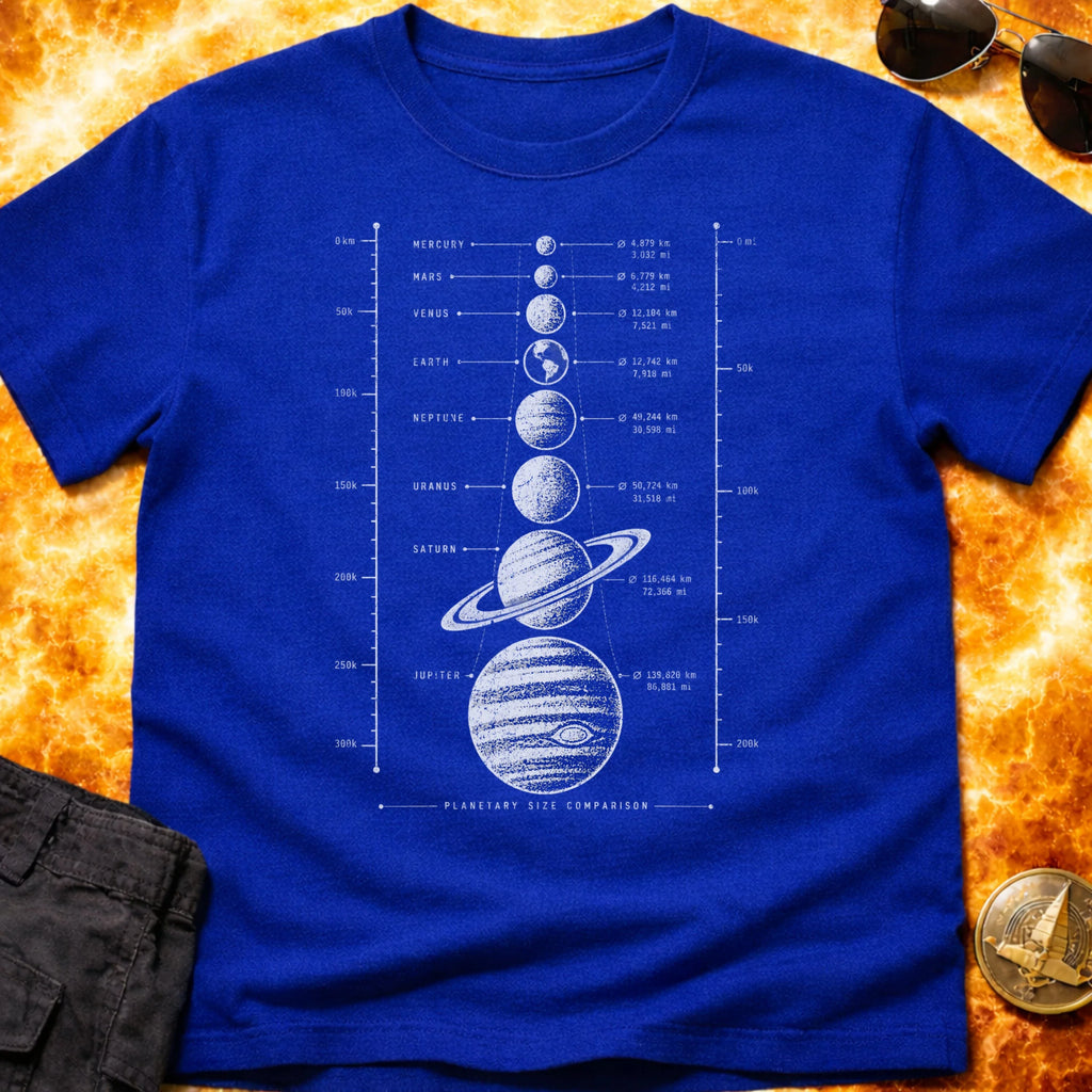 Planet Size Guide T-Shirt product image 5