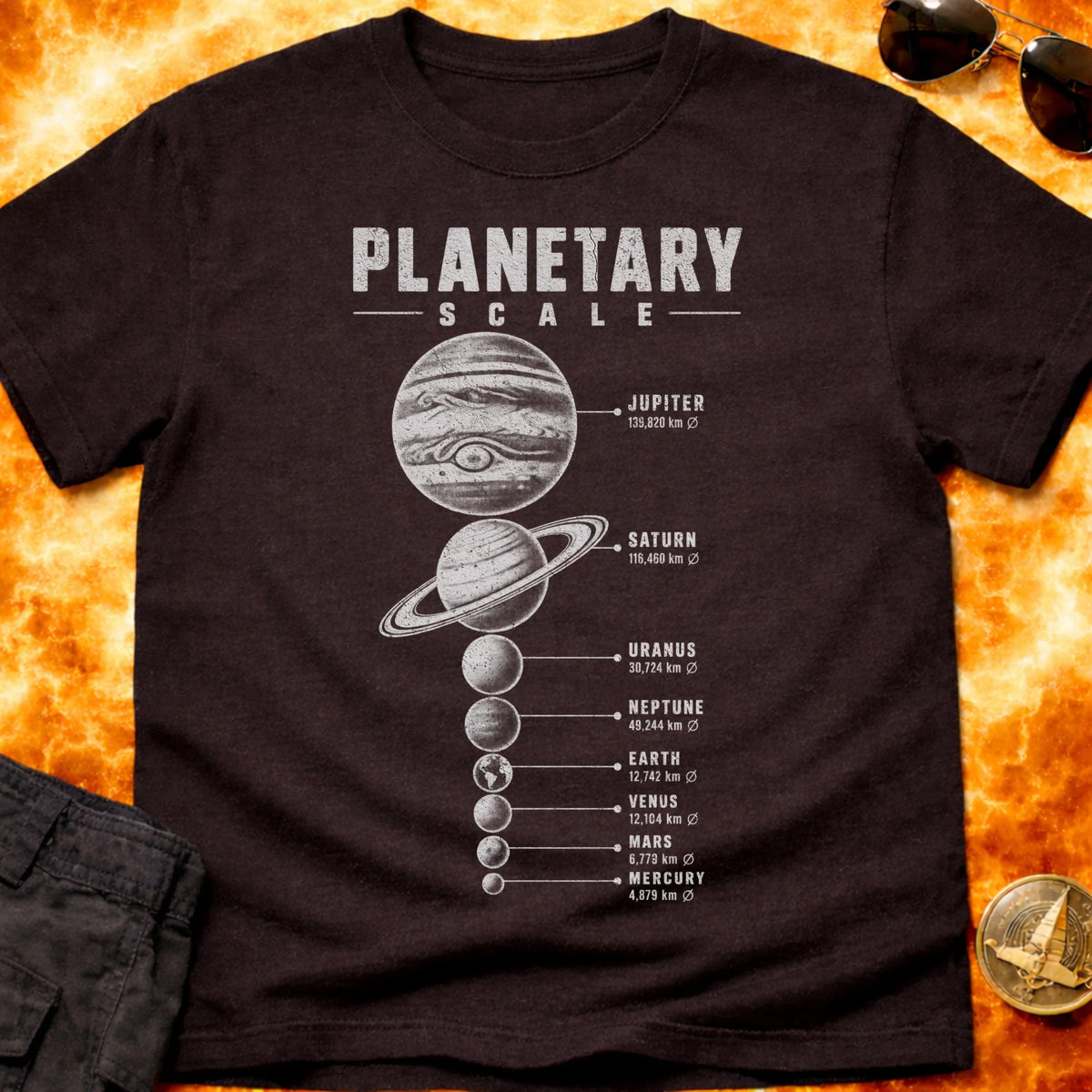 Planetary Scale T-Shirt product image 3