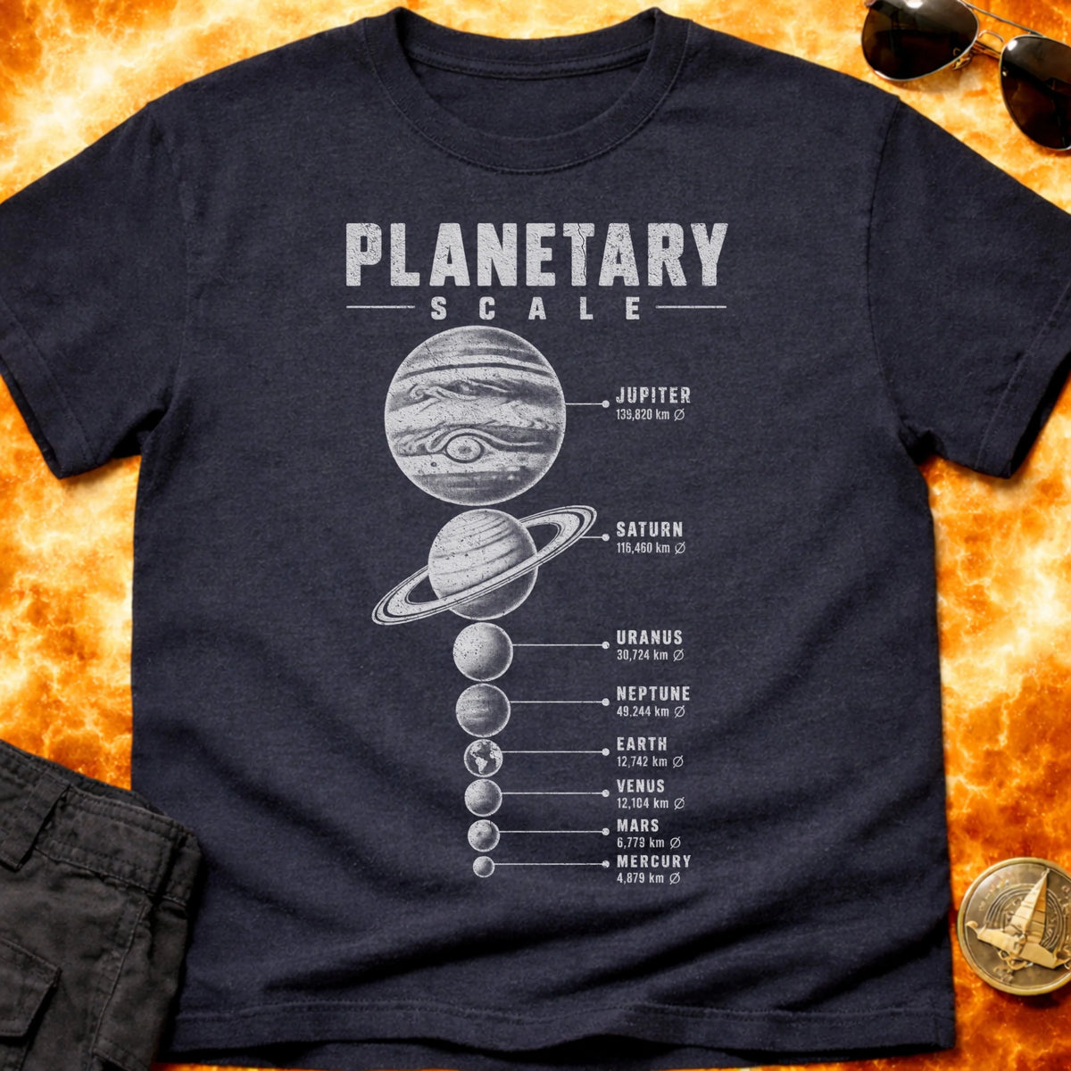 Planetary Scale T-Shirt product image 4