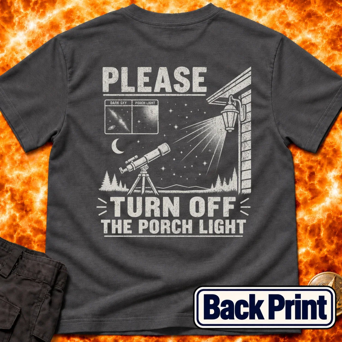 Porch Light Protocol Back Print T-Shirt product image 6