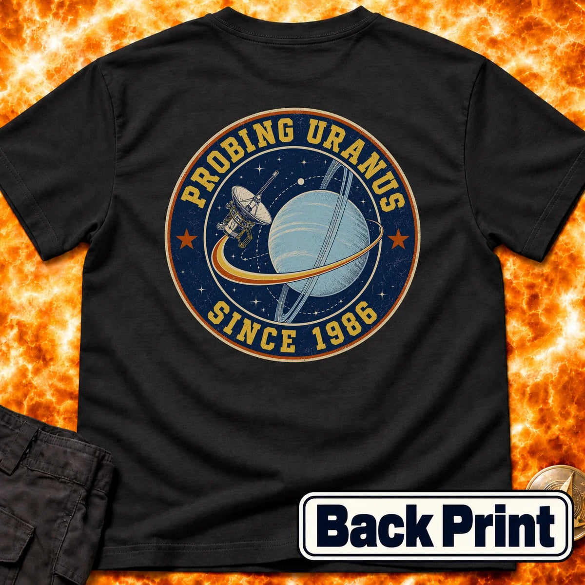 Probing Uranus Since 1986 Back Print T-Shirt product image 4