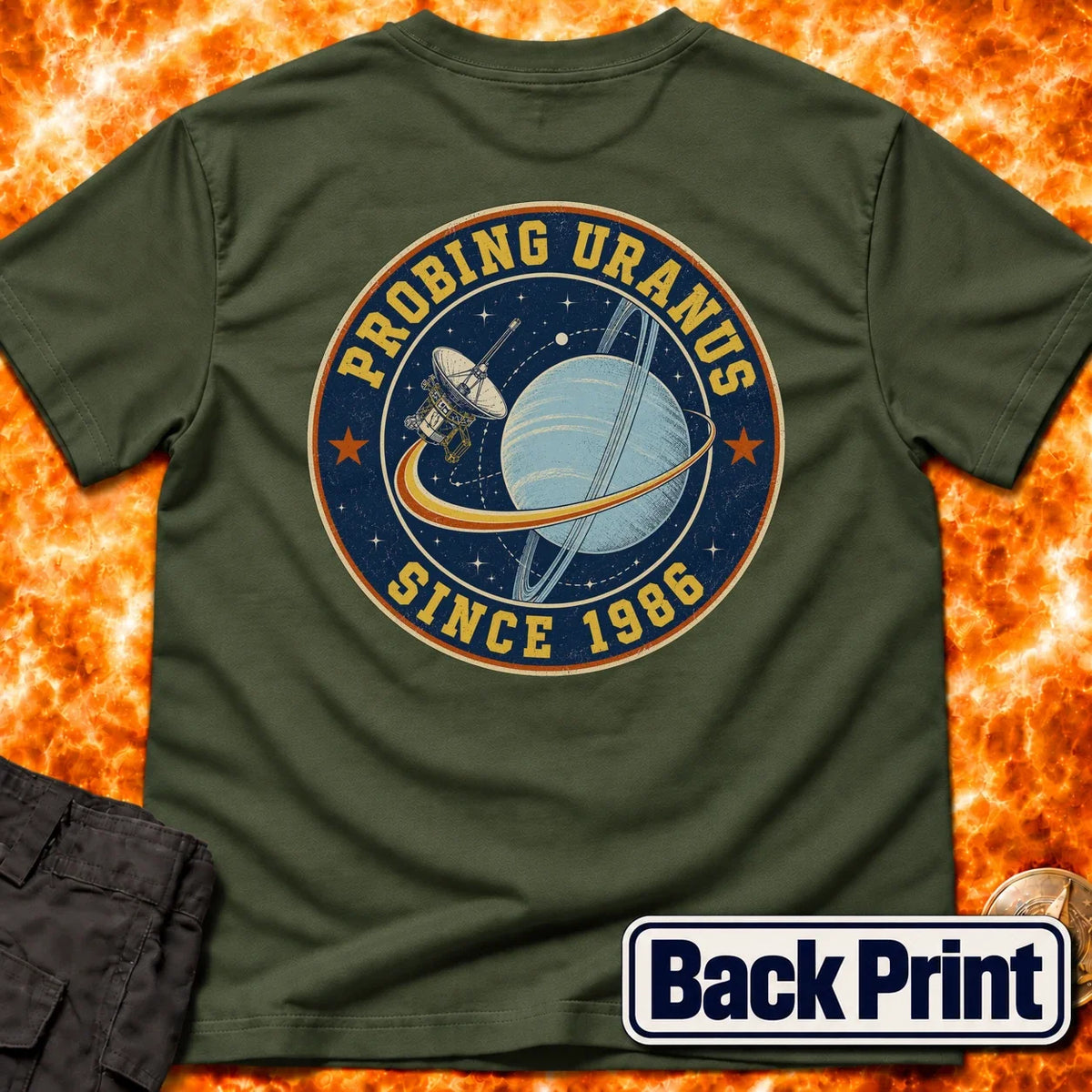 Probing Uranus Since 1986 Back Print T-Shirt product image 5