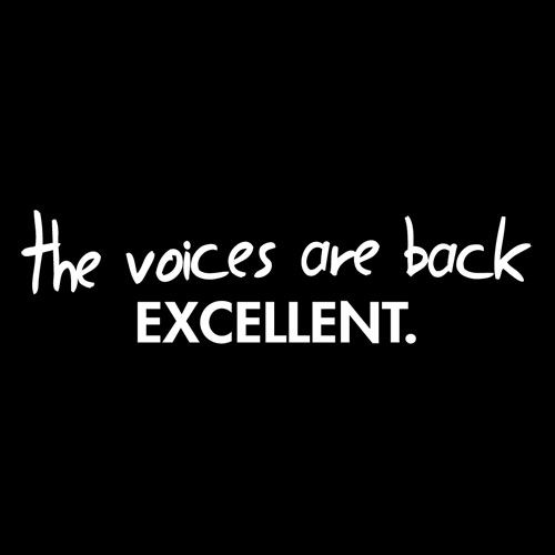 The Voices Are Back Excellent T-Shirt product image 2
