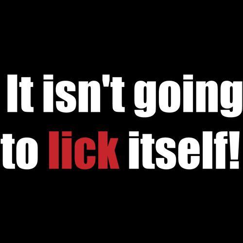 It Isn't Going To Lick Itself T-Shirt product image 3