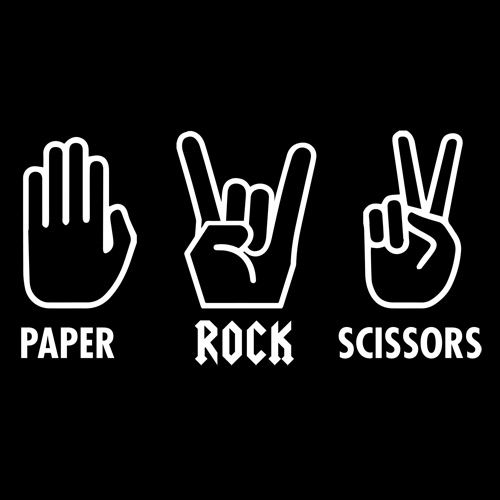 Paper Rock Scissors Sign Language T-Shirt product image 2
