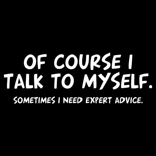 Of Course I Talk To Myself Sometimes I Need Expert Advice product image 2