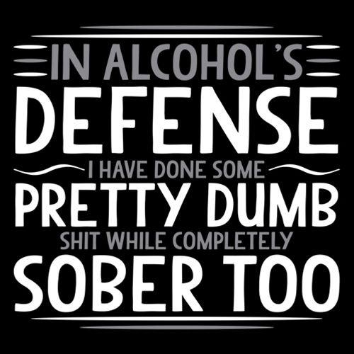 In Alcohol's Defense I Have Done Some Pretty Dumb Shit product image 2