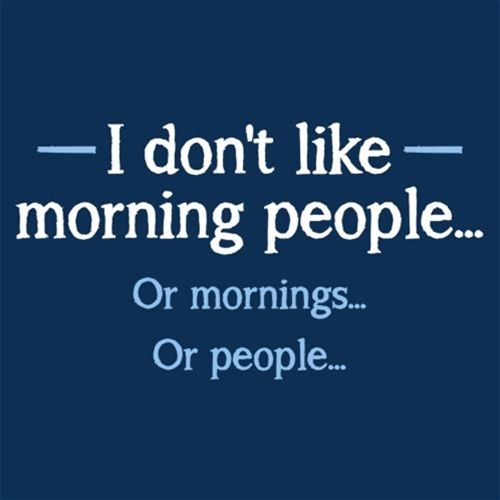 I Don't Like Morning People Or Mornings Or T-Shirt product image 2